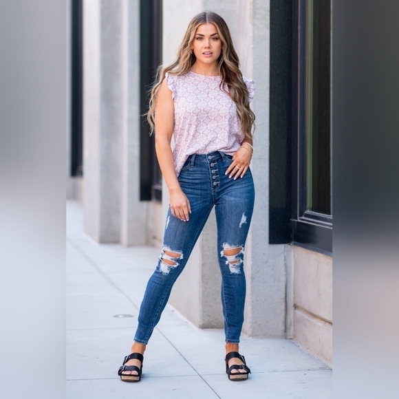 Judy Blue Denim - 🔥NWT Judy Blue Madelyn High Rise Button Fly Skinny, Size 22W
